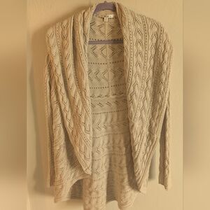 CAbi Textured Knit Cardigan - Beige